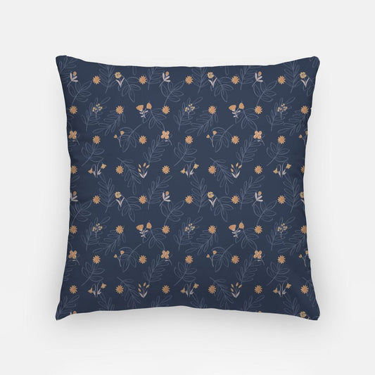 Navy Artisan Pillow Case 18 Inch