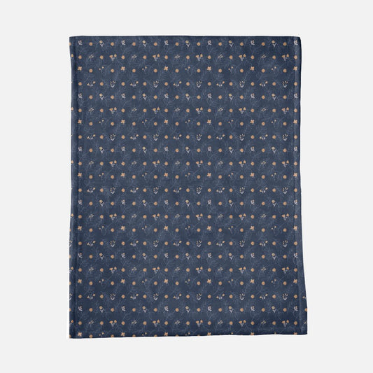 Navy Minky Blanket - 30" x 40"