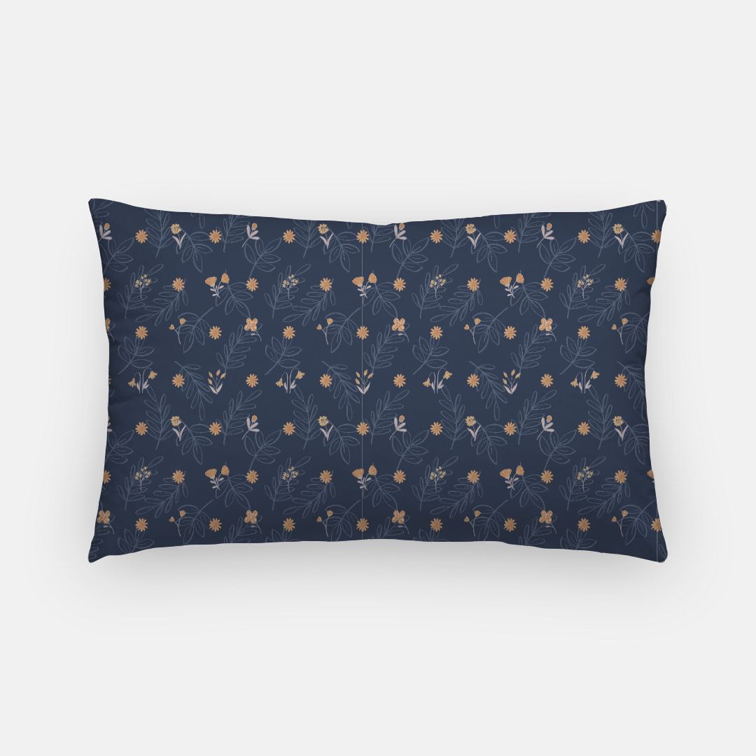 Navy Artisan Pillow Case Lumbar
