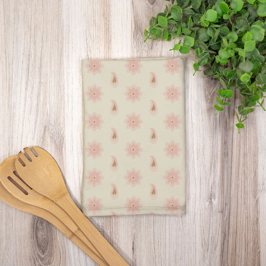 Flower and Paisley Hostess Towel (Single)