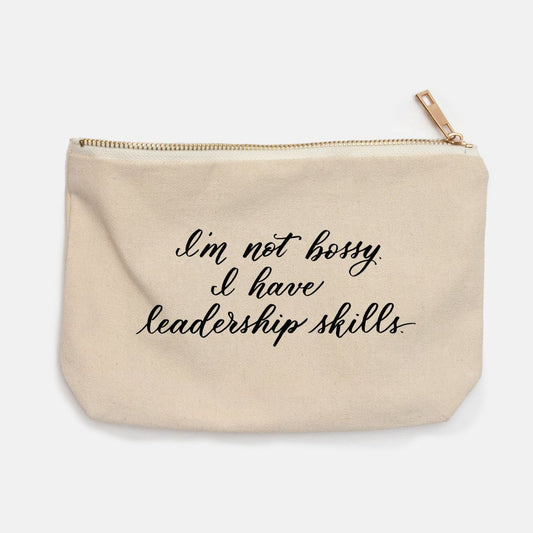 I'm Not Bossy Pencil Bag (Canvas)