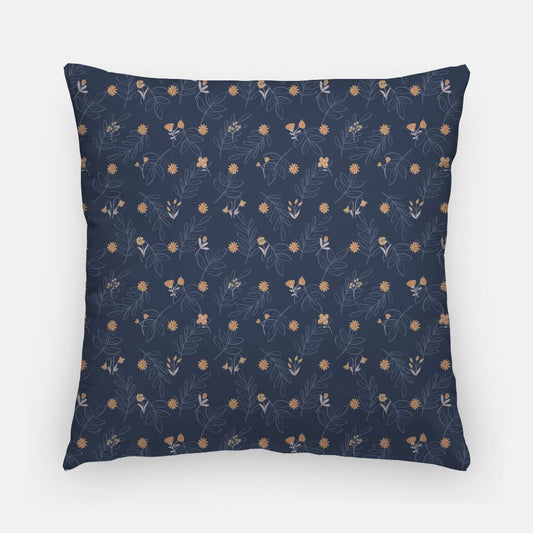 Navy Artisan Pillow Case 20 Inch